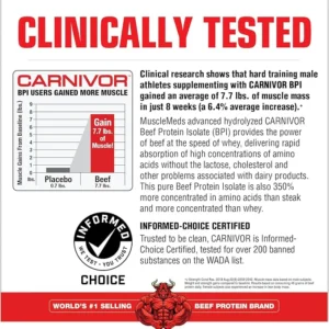 Musclemeds Carnivor Beef Protein Isolate 100% Beef Protein - Image 6